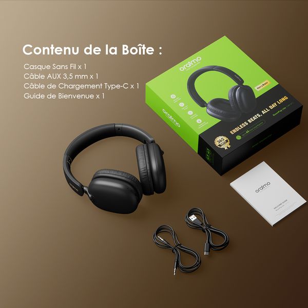 Oraimo BoomPop Lite – Son Immersif, Confort Absolu