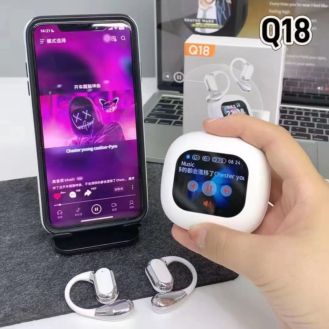 TWS Q18 – Écouteurs sans fil avec écran tactile